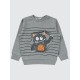 Gray Melange Boys-Sweatshirt Gray Melange Boys-Sweatshirt