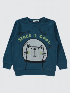 Petrol Green Boys-Sweatshirt