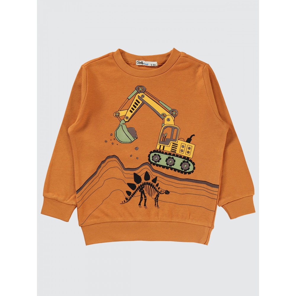 Dark Orange Boys-Sweatshirt Dark Orange Boys-Sweatshirt