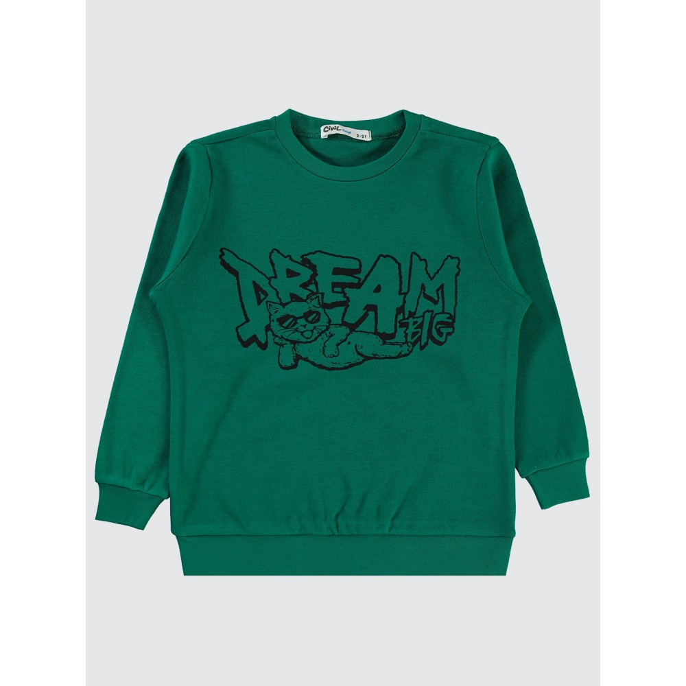 Pine Green Boys-Sweatshirt Pine Green Boys-Sweatshirt