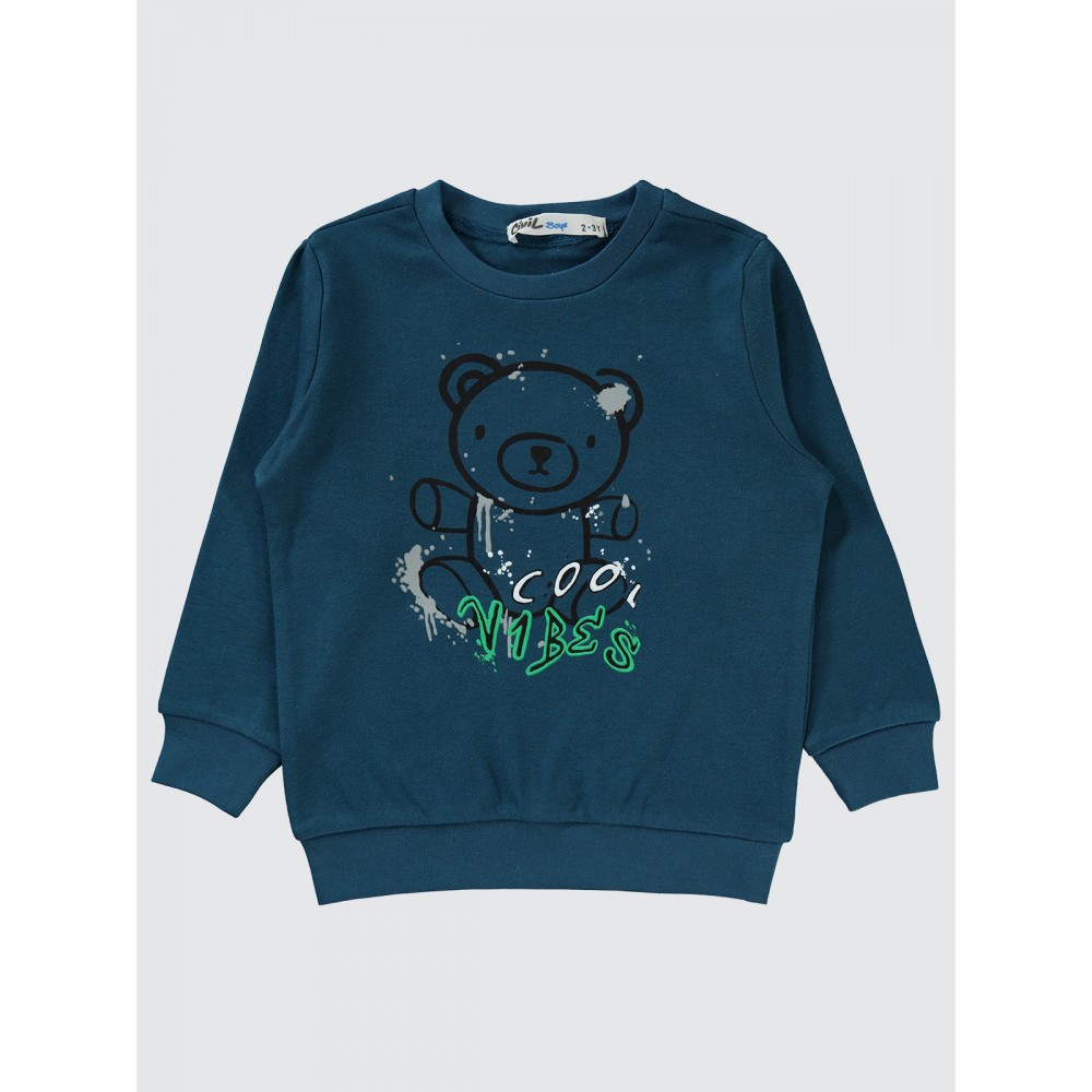 Dark Petrol Boys-Sweatshirt Dark Petrol Boys-Sweatshirt