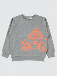 Gray Melange Boys-Sweatshirt