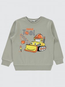 Soft Gray Boys-Sweatshirt