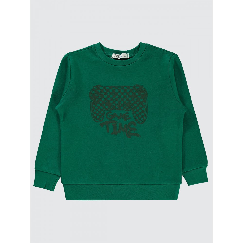Pine Green Boys-Sweatshirt Pine Green Boys-Sweatshirt