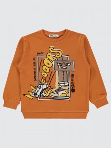 Dark Orange Boys-Sweatshirt
