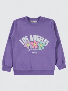 Metal Lavendar Lilac Girls-Sweatshirt