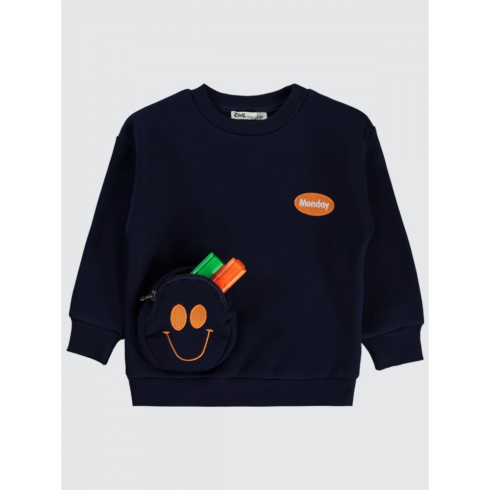 Navy Boys-Sweatshirt Navy Boys-Sweatshirt