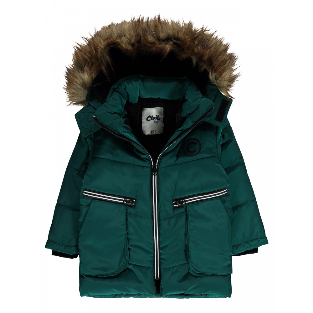Pine Green Boys-Coat Pine Green Boys-Coat