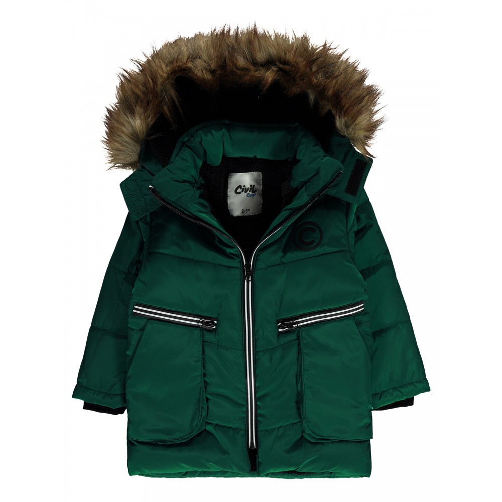 Pine Green Boys-Coat Pine Green Boys-Coat