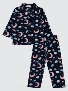 Navy Girls-Pajama Set
