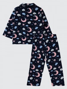 Navy Girls-Pajama Set
