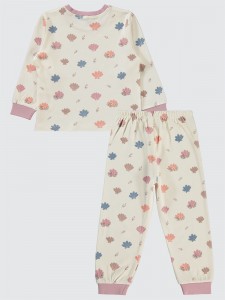 Light Salmon Girls-Pajama Set