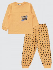 Soft Peach Girls-Pajama Set