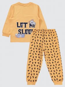 Soft Peach Girls-Pajama Set