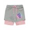 Gray Melange Girls-Shorts