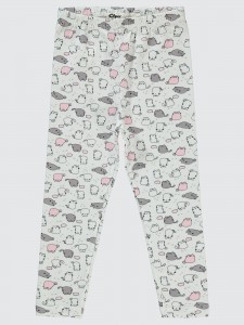 Ecru Girls-Leggings