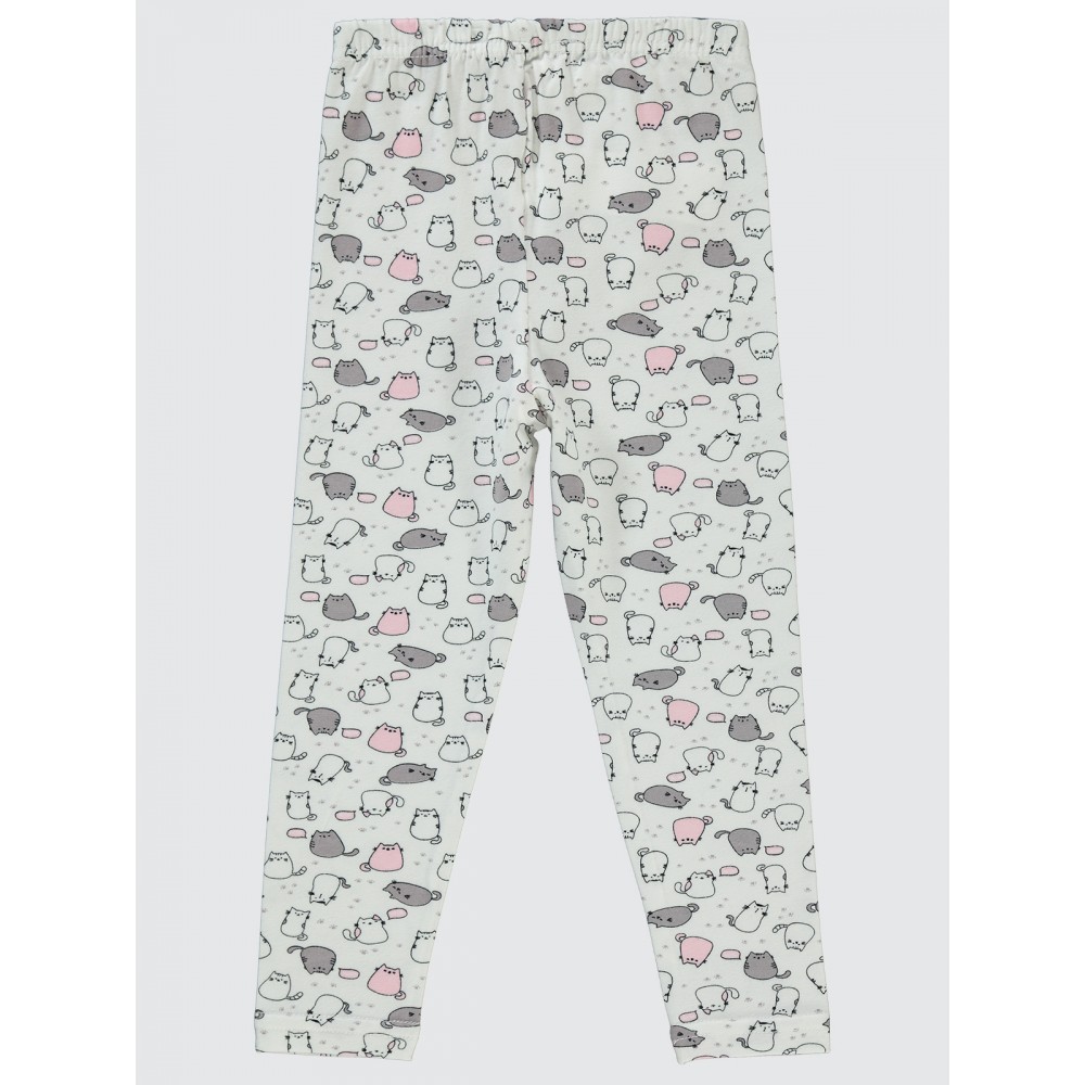 Ecru Girls-Leggings Ecru Girls-Leggings