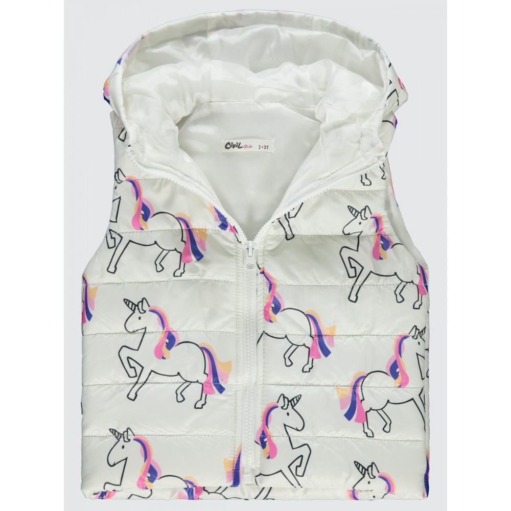 Ecru Girls-Vest Ecru Girls-Vest