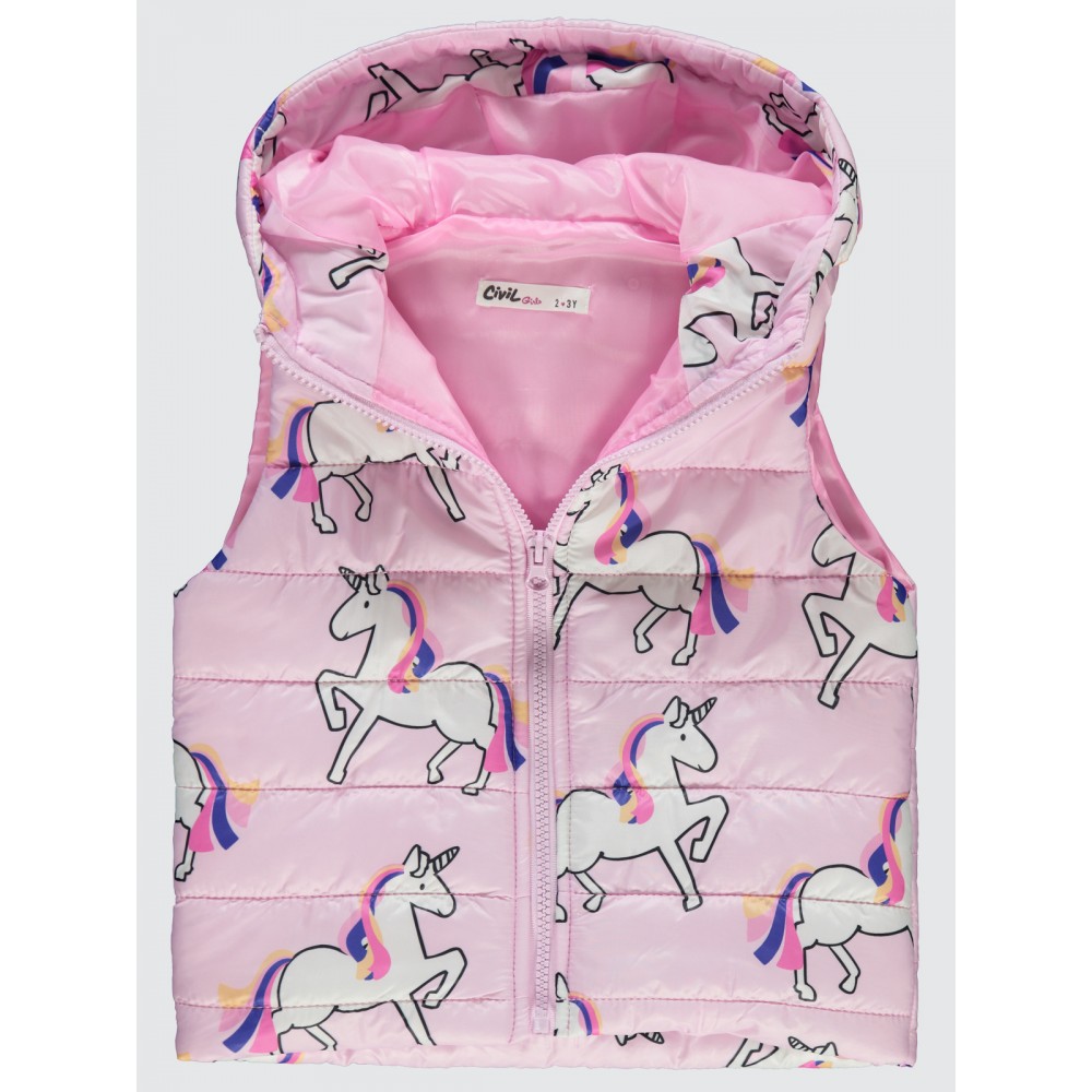 Rose Pink Girls-Vest Rose Pink Girls-Vest