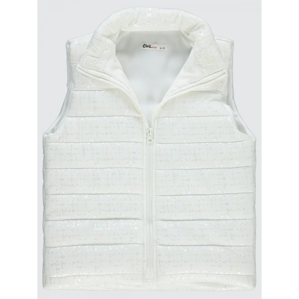 Ecru Girls-Vest Ecru Girls-Vest