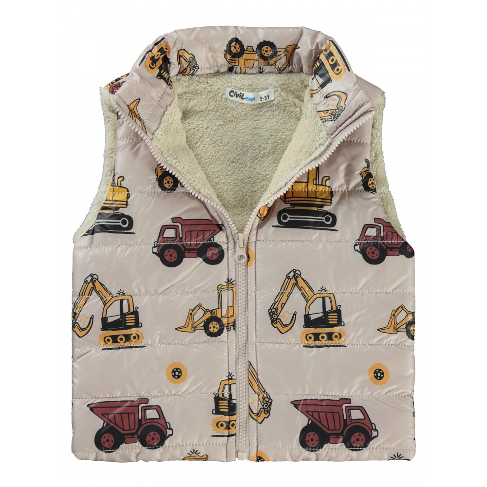 Stone Color Boys-Vest Stone Color Boys-Vest