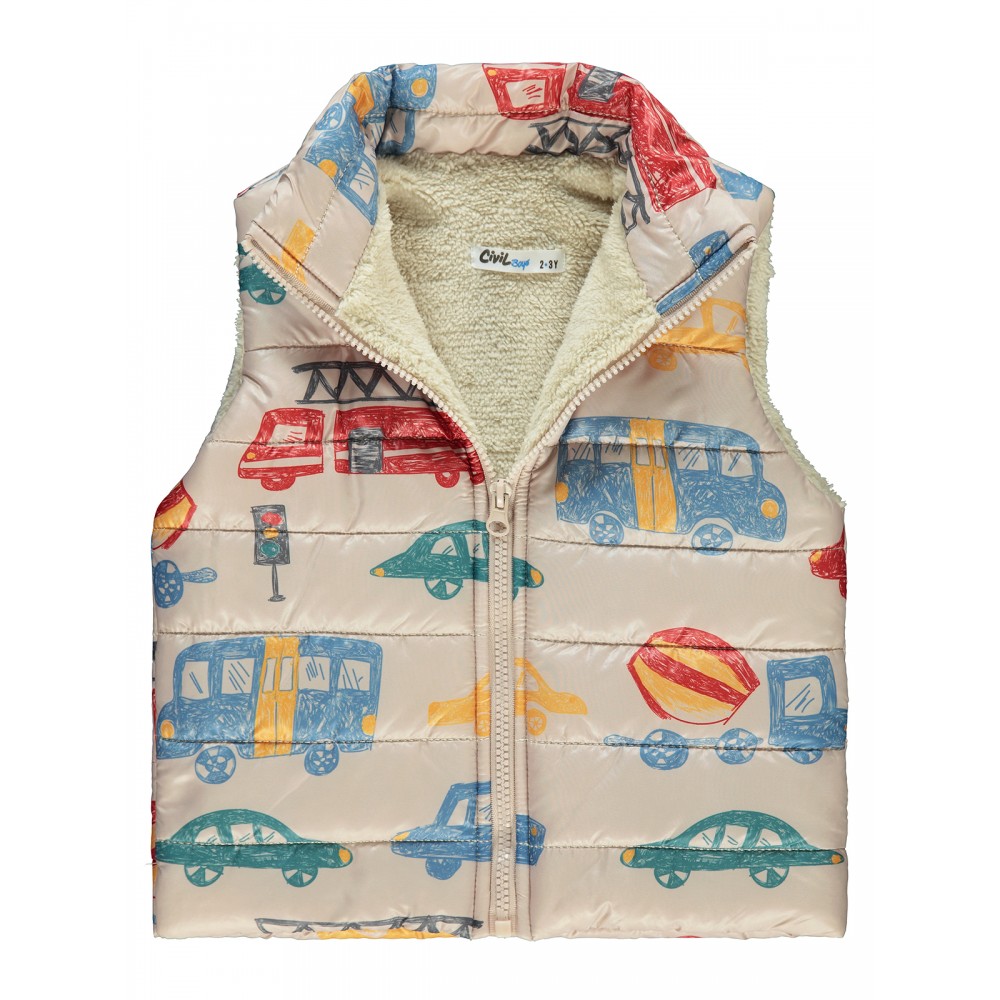 Stone Color Boys-Vest Stone Color Boys-Vest