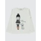 Ecru Girls-Sweatshirt Ecru Girls-Sweatshirt