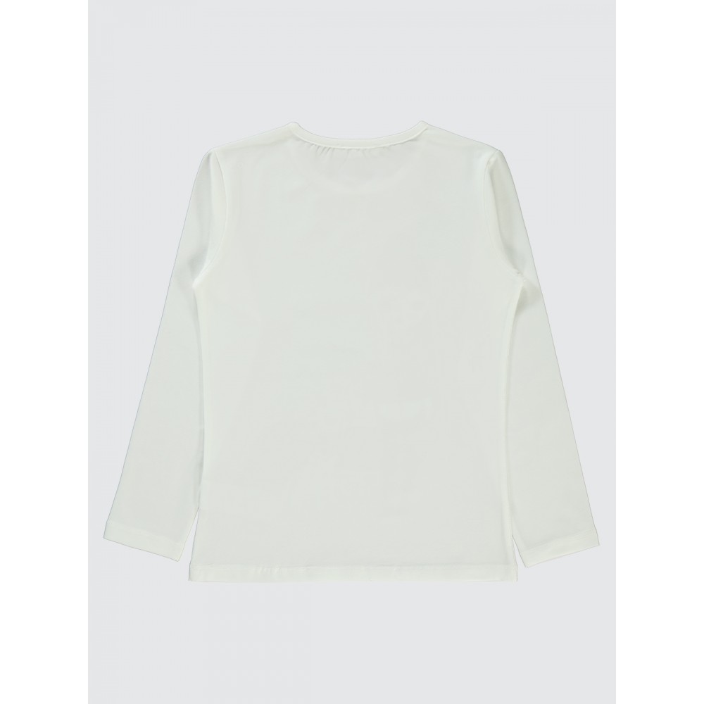 Ecru Girls-Sweatshirt Ecru Girls-Sweatshirt