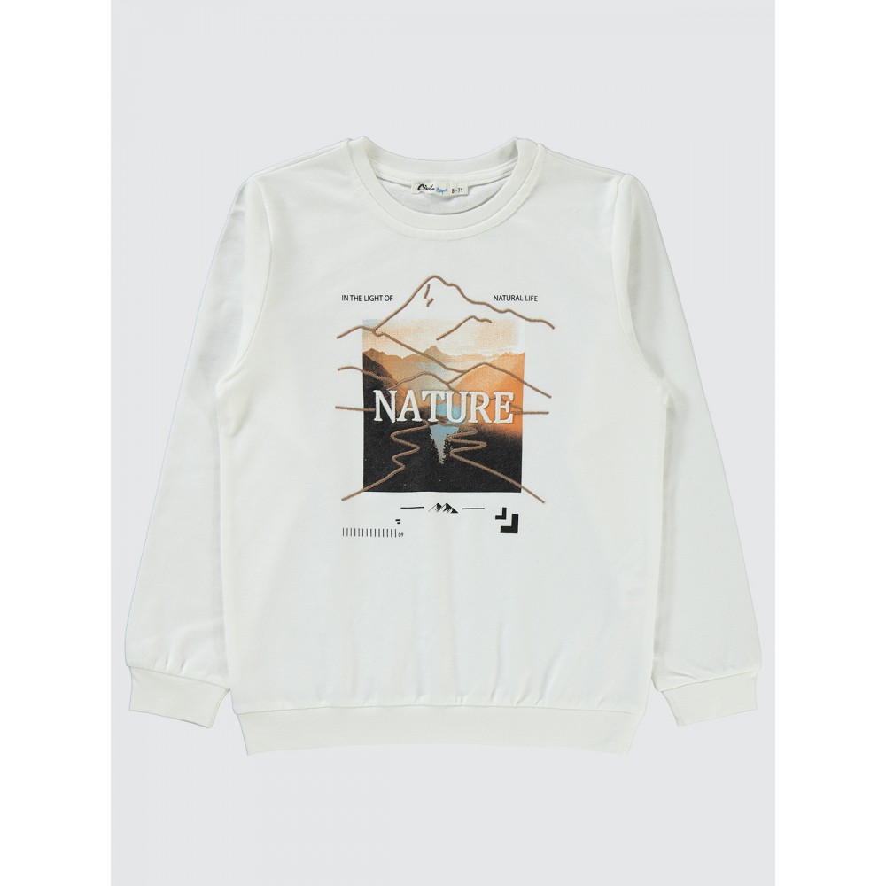 Ecru Boys-Sweatshirt Ecru Boys-Sweatshirt