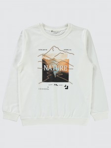 Ecru Boys-Sweatshirt