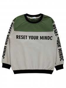 Dark Beige Boys-Sweatshirt