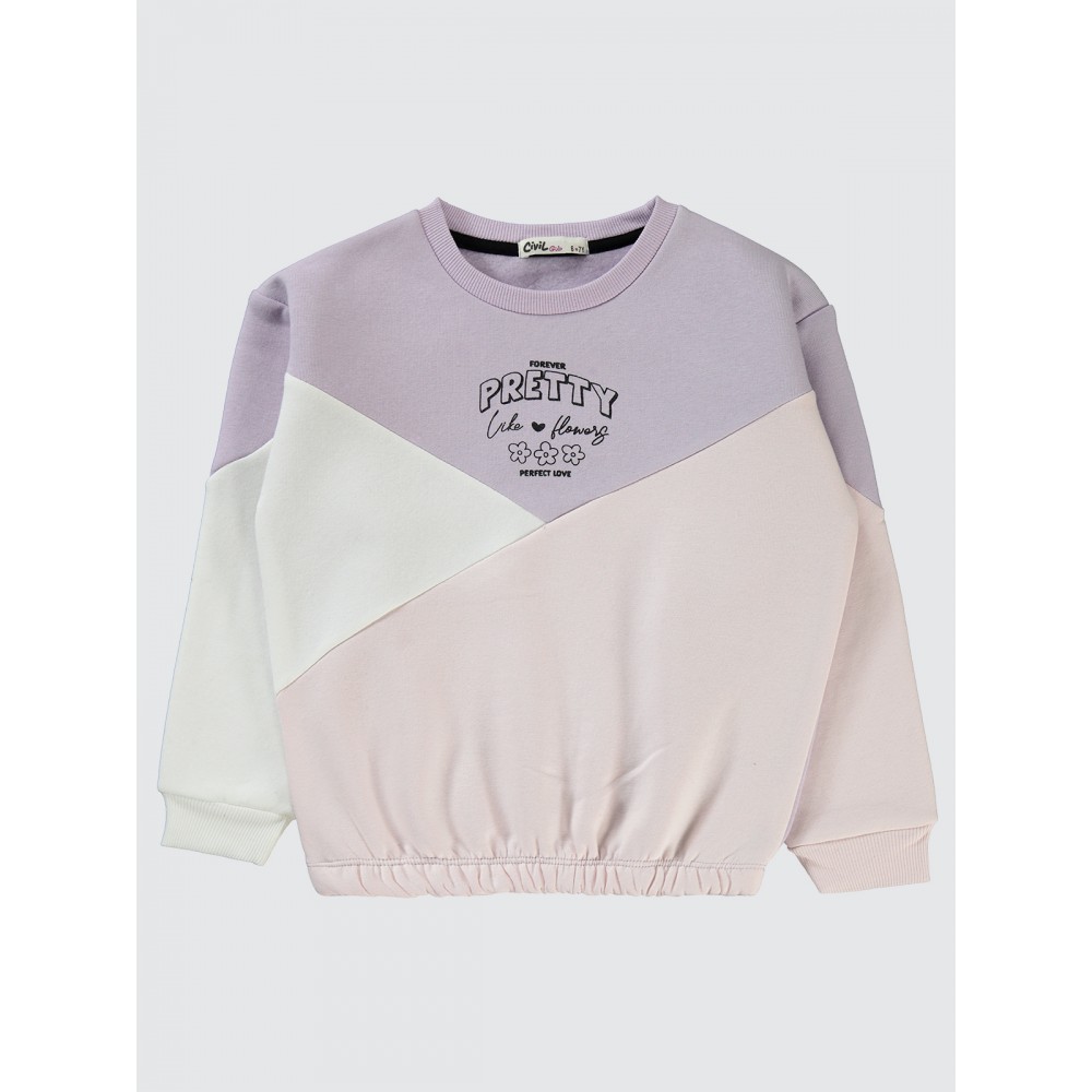 Delicate Lavender Girls-Sweatshirt Delicate Lavender Girls-Sweatshirt