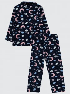 Navy Girls-Pajama Set