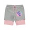 Gray Melange Girls-Shorts