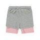 Gray Melange Girls-Shorts Gray Melange Girls-Shorts