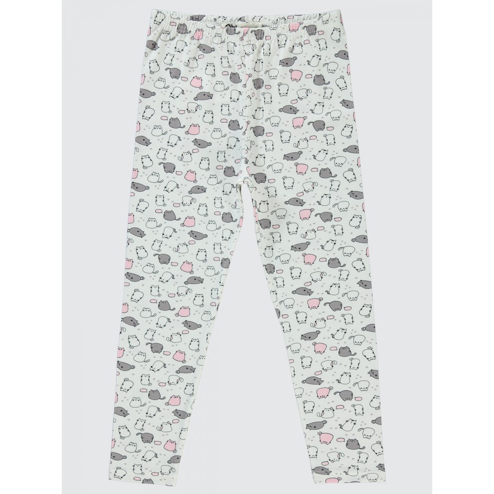 Ecru Girls-Leggings Ecru Girls-Leggings