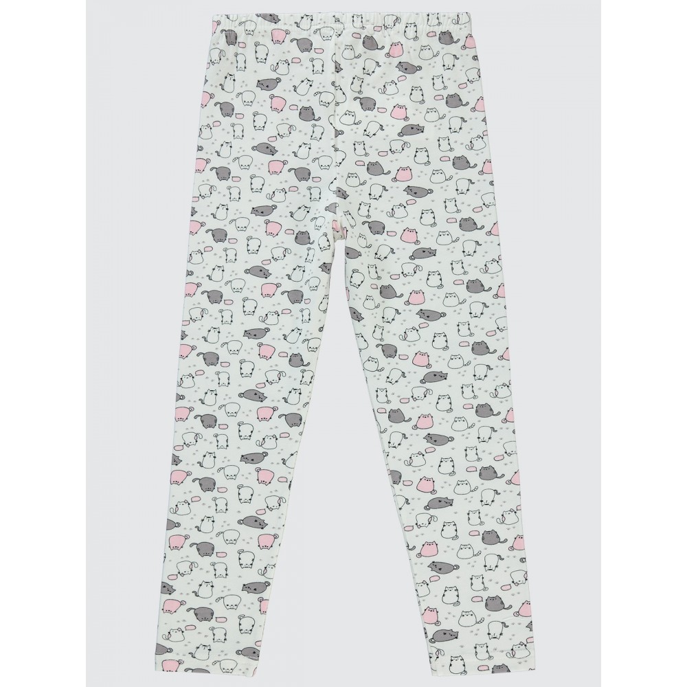 Ecru Girls-Leggings Ecru Girls-Leggings