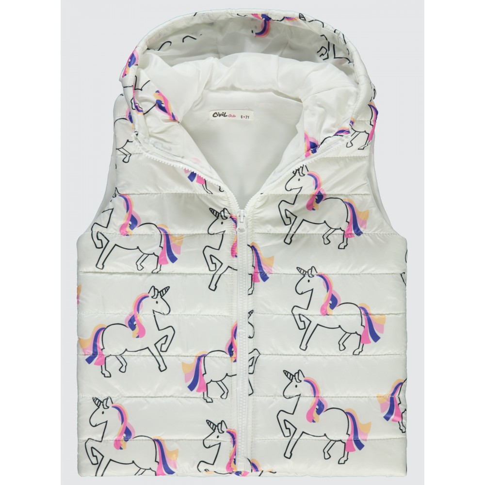 Ecru Girls-Vest Ecru Girls-Vest