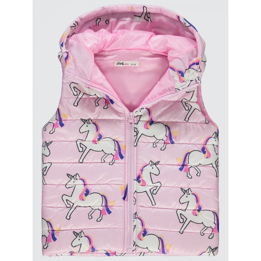 Rose Pink Girls-Vest Rose Pink Girls-Vest