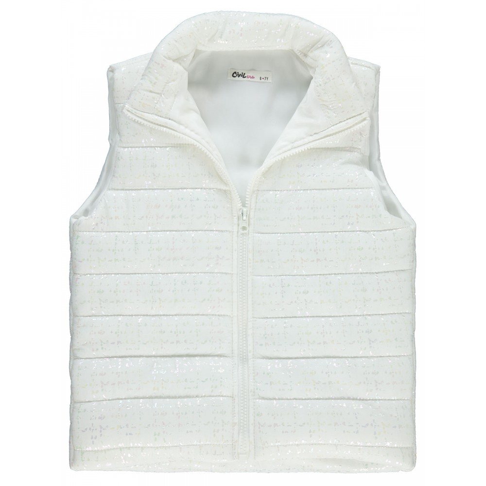 Ecru Girls-Vest Ecru Girls-Vest