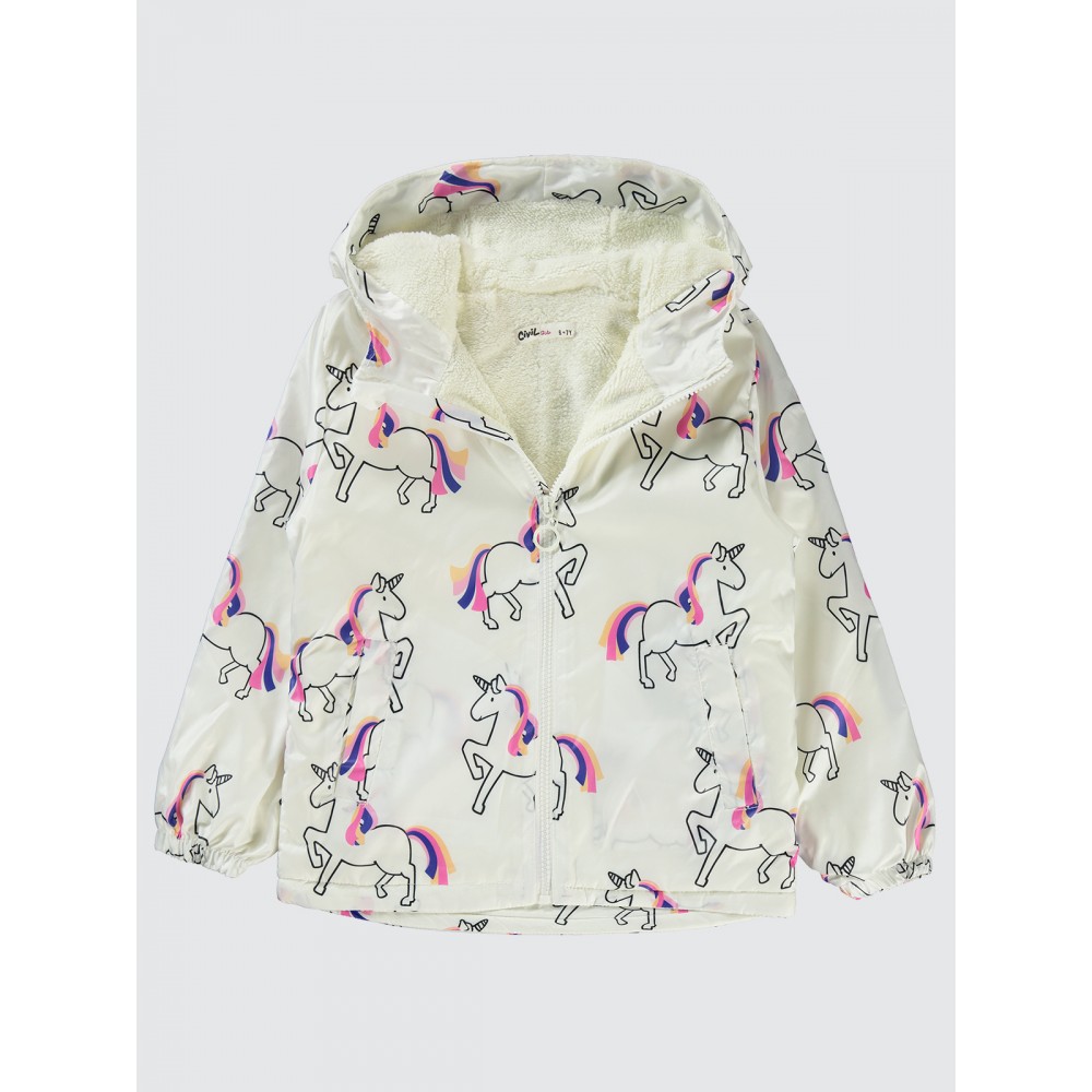 Ecru Girls-Raincoat Ecru Girls-Raincoat