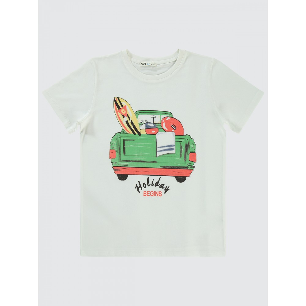 Ecru Boys-T-Shirt Ecru Boys-T-Shirt
