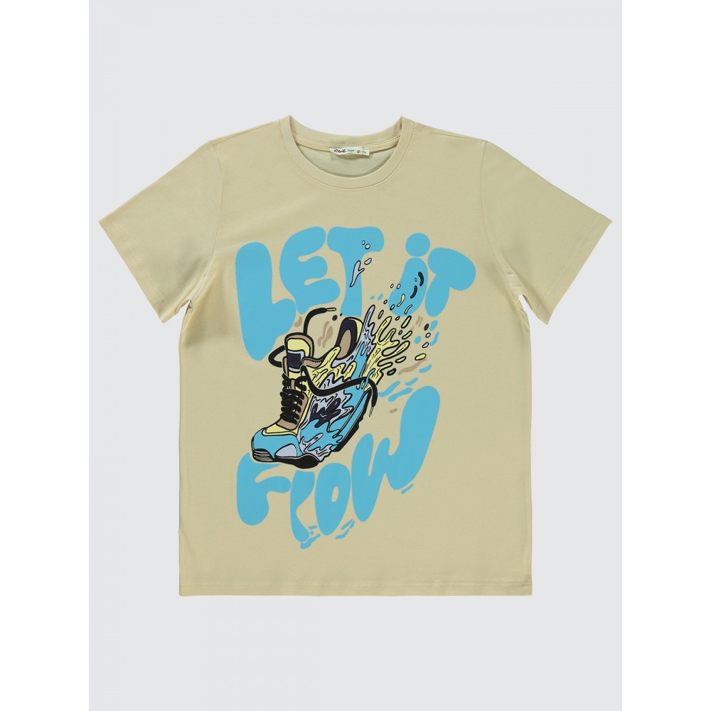 Stone Color Boys-T-Shirt Stone Color Boys-T-Shirt