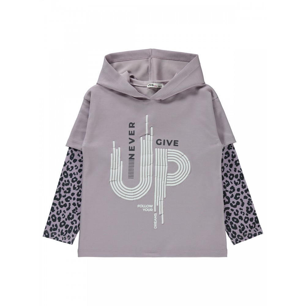 Light Dusty Rose Girls-Sweatshirt Light Dusty Rose Girls-Sweatshirt