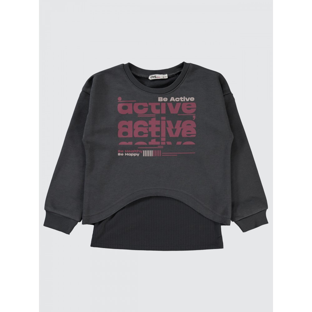 Light Smoke Girls-Sweatshirt Light Smoke Girls-Sweatshirt