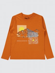Dark Orange Boys-Sweatshirt