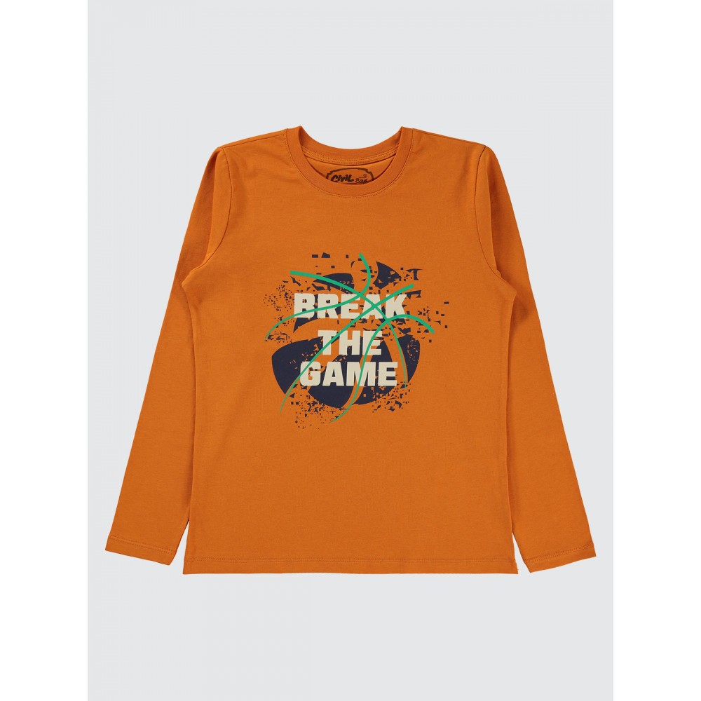 Dark Orange Boys-Sweatshirt Dark Orange Boys-Sweatshirt