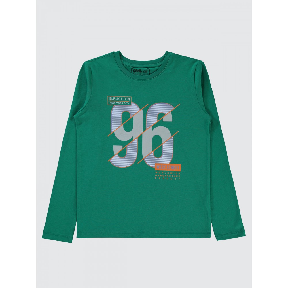 Pine Green Boys-Sweatshirt Pine Green Boys-Sweatshirt