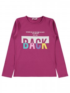 Amaranth Color Girls-Sweatshirt