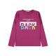 Amaranth Color Girls-Sweatshirt Amaranth Color Girls-Sweatshirt